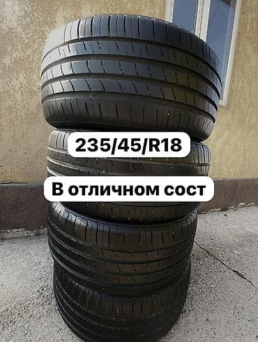 резина 16 с: Шины 235 / 45 / R 18, Лето, Б/у, Комплект, Легковые, Корея, Roadstone — 1