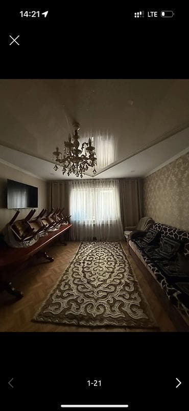 в районе кызыл аскер: 146 м², 3 комнаты, Балкон застеклен, Забор, огорожен, Кондиционер — 1