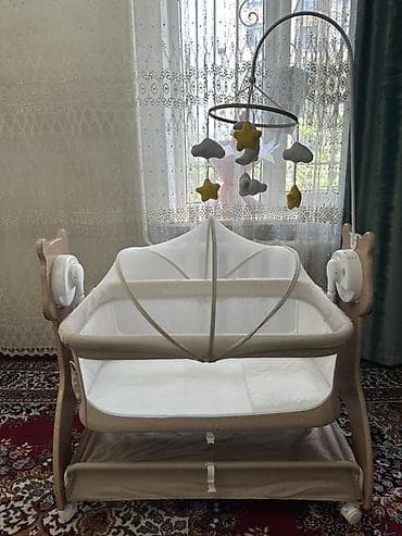 foldable table: Люлька, Колыбель, Дерево, цвет - Бежевый — 3