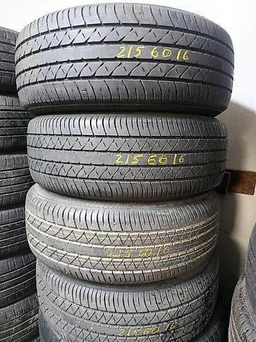 Шины 215 / 60 / R 16, Лето, Б/у, Комплект, Легковые, Япония