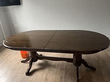 Раскройные столы: Стол трансформер Для кухни, Раскладной стол, Длина, см: 210см/250см см, цвет - Коричневый — 2