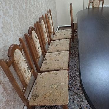 stol: Стол и стул для зала, цвет - Коричневый — 2