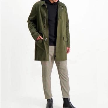 Эркектер кийими: Эркектердин плащы, S, M, L, Жаңы, түсү - Жашыл, Өзү алып кетүү — 1