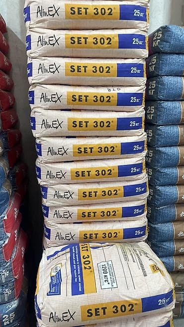Клей для плитки AlinEX SET 302, мешок 25кг - Назначение: облицовка