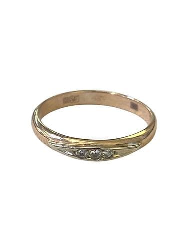 Кольцо из красного золота 585 с бриллиантом ID: 6189 • SKU: 33011 -