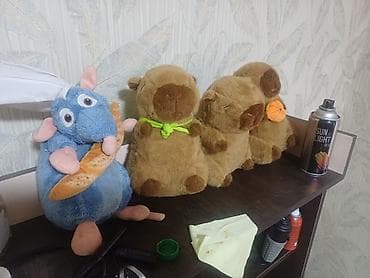 Мягкая игрушка «Капибара» -Капибара с рюкзаком 850 сомов, остальные