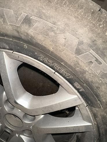 пш метр: Дөңгөлөктөр монтажда 245 / 65 / R 17, Кыш, Колдонулган, Комплект, Жеңил унаалар, Куйма, тешиктери - 5 — 2