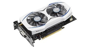 ПК жана ноутбуктар үчүн комплектөөчүлөр: Видеокарта ASUS (серия с белым кожухом и двумя вентиляторами) - — 1