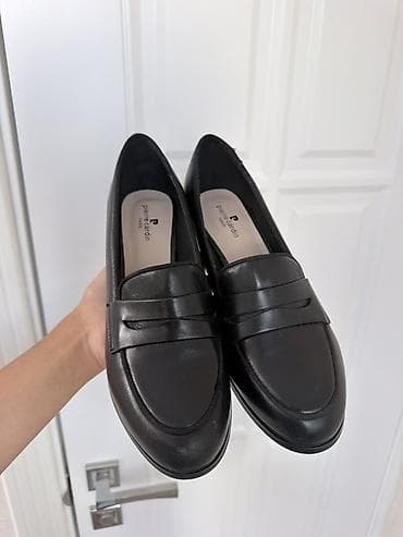 Женская обувь: Лоферы, 39, Pierre Cardin, Новый, цвет - Черный, Самовывоз, Бесплатная доставка — 1