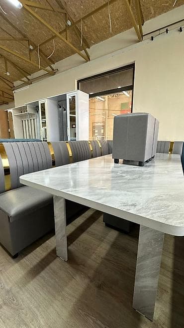 Жумшак эмерек комплекттери: Ашкана үчүн жумшак бурчек, Башка материал, түсү - Боз — 1