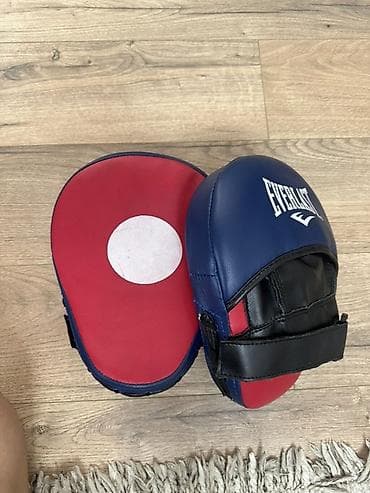 перчатки для бокса: Лапы боксерские Everlast (пара) - Тип: тренировочные лапы-«ракушки» — 2