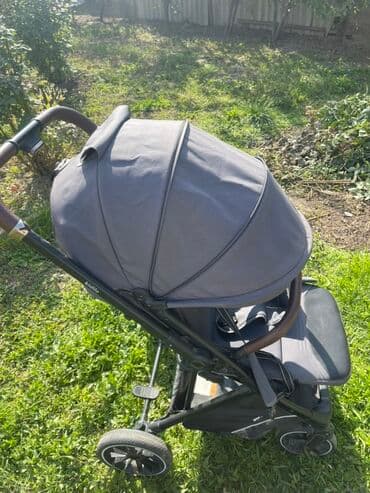 kidilo коляска прогулочная: Коляска, цвет - Черный, Б/у — 4