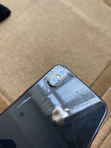 iphone x рассрочка: IPhone X, Б/у, 64 ГБ, Черный, Чехол, 60 % — 8