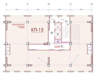 well: Аренда офисов, 456 м², В жилом комплексе — 2
