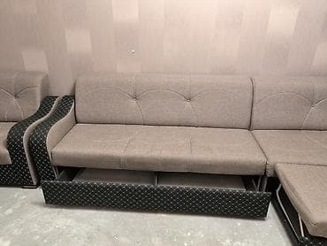 Другие товары для дома: Комплект мягкой мебели, Б/у, цвет - Серый — 6