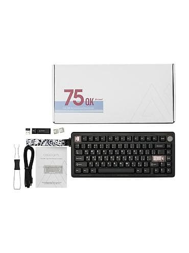 Техника жана электроника: Клавиатура, Механикалык, Bluetooth туташтыруу, Өлчөмү: 75% — 2