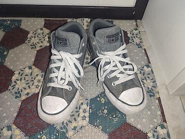 Кеды Converse Chuck Taylor All Star, высокие. - Цвет: серый с белыми