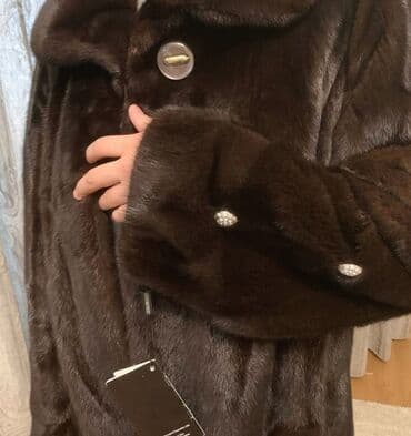 бриллианты с голубым: Шуба, Норка, Узун модель — 3