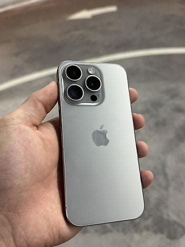 face id: IPhone 15 Pro, 512 ГБ, Natural Titanium, 88 % — 1