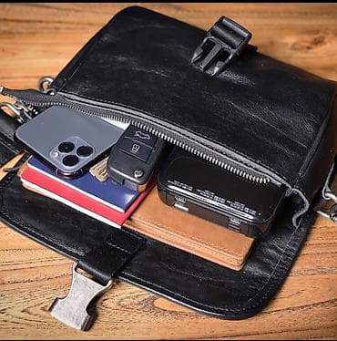 Барсетки: Барсетка, Материал: Натуральная кожа, Новый — 4