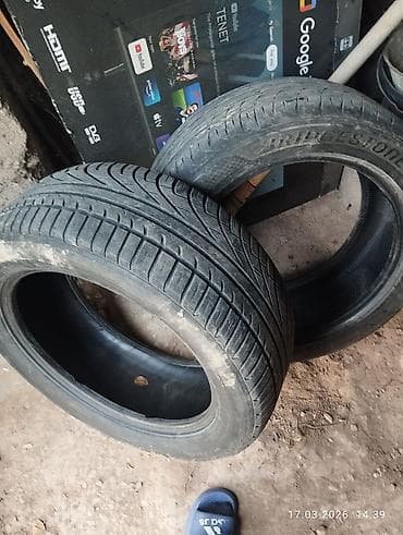Шины и диски: Шины 245 / 50 / R 18, Лето, Б/у, Пара, Легковые, Bridgestone — 1