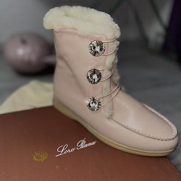 сапоги 30: Зимние эксклюзивные женские сапоги Loro Piana Winter Walk Абсолютно — 1