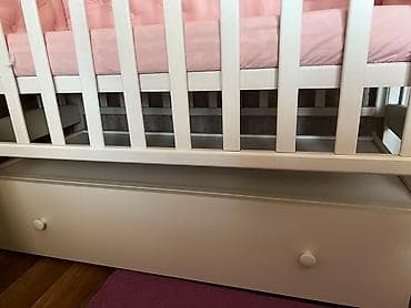 Кеңсе буюмдары: Детская кровать со вставным ящиком для детских вещей. (Качается) — 5