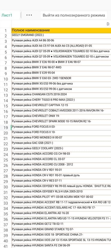 полироль для авто: Рулевая рейка Новый, Аналог — 6