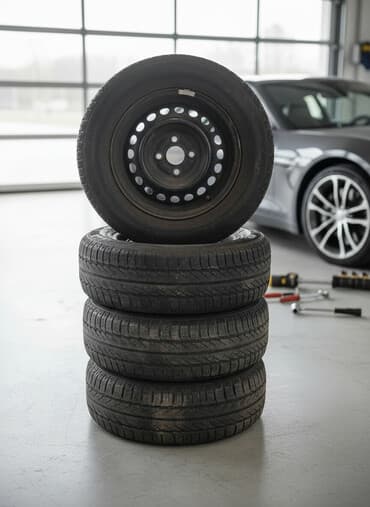 диск на мотоцикл: Колеса в сборе 195 / 65 / R 14, Всесезонная, Комплект, Легковые, Железные, отверстий - 4 — 1