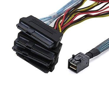 Кабель для рейд контроллера кабель Mini SAS12Gb разъем 8643x1 на 4