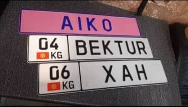 изготовление бирок: Изготовление Дубликатов 3 д номера Гос номер старого образца (4 цифры) — 7