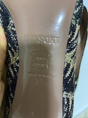Туфли "Missoni" original размер 37, высота каблука 11 см. Без коробки — 5