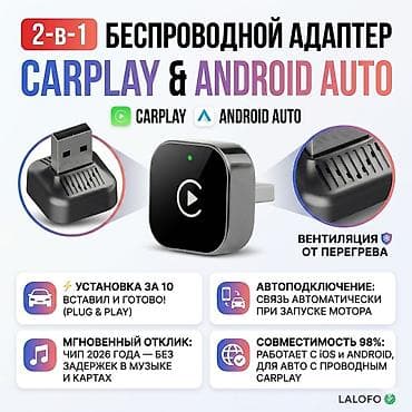 🚀 Забудьте о проводах: Самый компактный адаптер 2-в-1 для CarPlay и