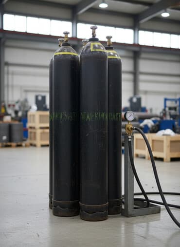 Промышленный газовый баллон, Наполнение: Кислород, Объем баллона: 40 л, Применение: Сварка и резка