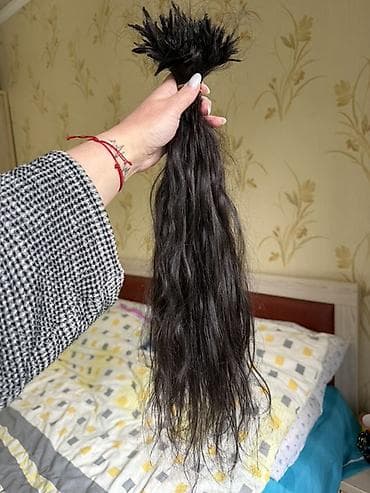 парик чач: 200 капсул Срез натуральных тёмно-каштановых волос - Текстура — 4