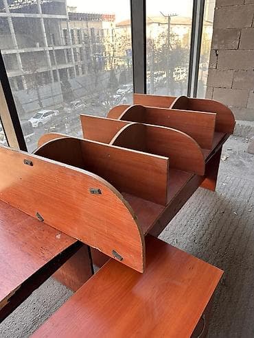 полки дерево: Офисная полка, Б/у, ЛДСП, цвет - Коричневый — 2