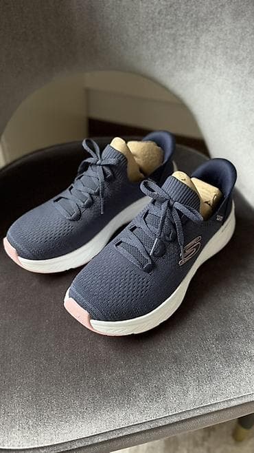 Женская обувь: Кроссовки, 38.5, Skechers, Новый, цвет - Синий, Самовывоз — 1