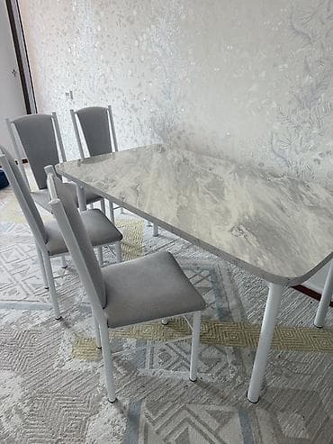 подушки на стул: Кухонный стол и стул, цвет - Серый — 1