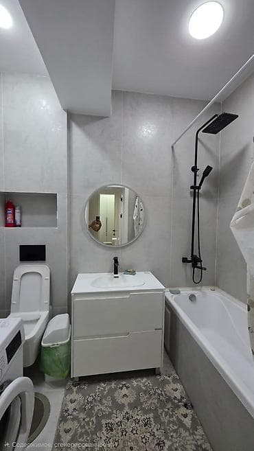 1 комната, 44 м², ул. Чынгыз Айтматова Элитка, 9 этаж, Дизайнерский ремонт — 9
