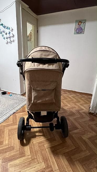 коляска дед: Детская прогулочная коляска Babyton (серия Trio), цвет бежевый — 3