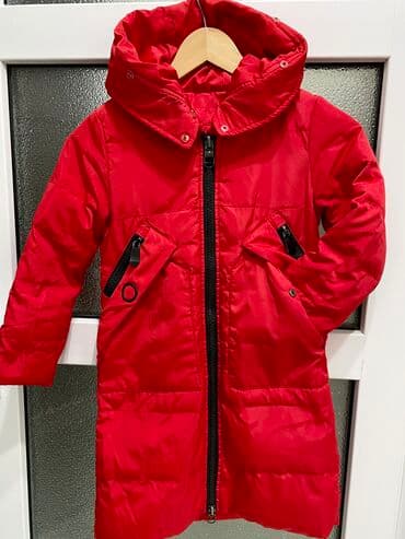 пальто детское демисезонное: Куртка детская Куртка зимняя Пуховик На 6-7-8 лет Состояние — 1