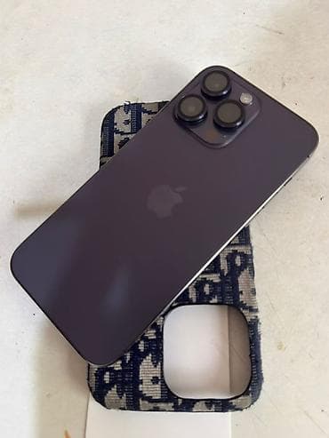 m2 pro: IPhone 14 Pro, Б/у, 128 ГБ, Deep Purple, Чехол, 61 % — 2