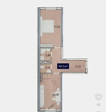 Строится, 1 комната, 49 м² — 4