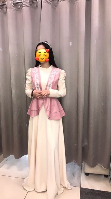 свадебные платья оптом бишкек: Платье на кыз узатуу, 2XL, Новый, цвет - Белый — 2