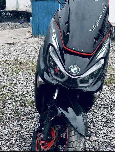 кант обмен на квартиру: Скутер/макси-скутер черного цвета с тюнингом и туристическим — 3