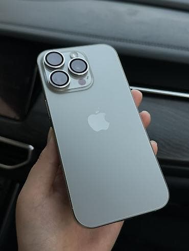 iphone 12 pri: IPhone 16 Pro, Б/у, 512 ГБ, Natural Titanium, Зарядное устройство, Защитное стекло, Чехол, 91 % — 1
