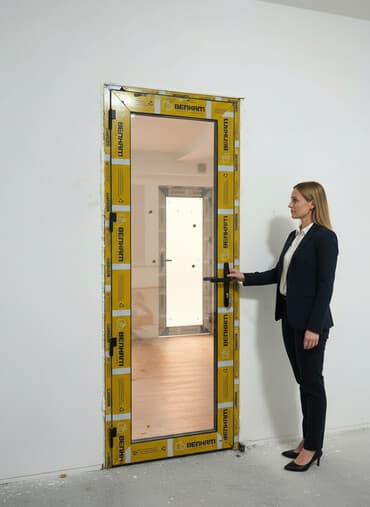 Алюминиевая стеклянная дверь BENKAM - Профиль: алюминиевый, бренд