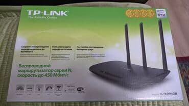 Новые Wi-Fi роутеры •TP-Link TL-WR940N Стандарт связи Wi-Fi. 4 at lalafo.kg Новые Wi-Fi роутеры •TP-Link TL-WR940N Стандарт связи Wi-Fi. 4