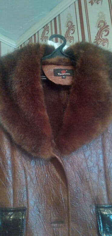 куртка женская бишкек: Продается женская дубленка коричневого цвета( Китай),размер-50-52,б/ — 3