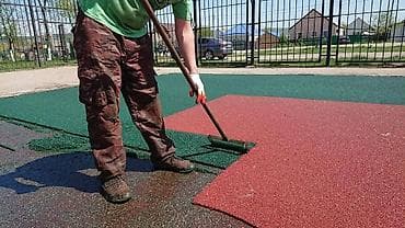 Резиновое покрытие бесшовное (наливное) для улицы - Тип: монолитное